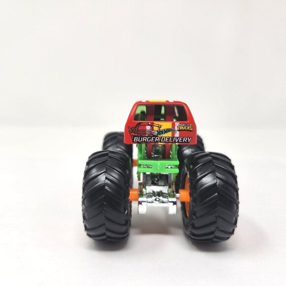 2021 Hot Wheels Monster Trucks BURGER DELIVERY 1:64 Mattel (mt04) - Picture 4 of 7
